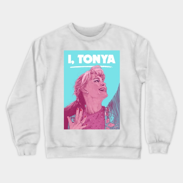 I, TONYA Crewneck Sweatshirt by KregFranco